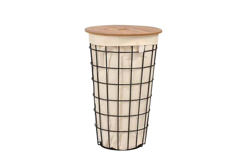 Hami Skittentøyskurv 34 cm - Eik/Svart - Hus & oppussing - Kjøkken & bad - Kjøkken & vaskerom - Tørke & vasketilbehør