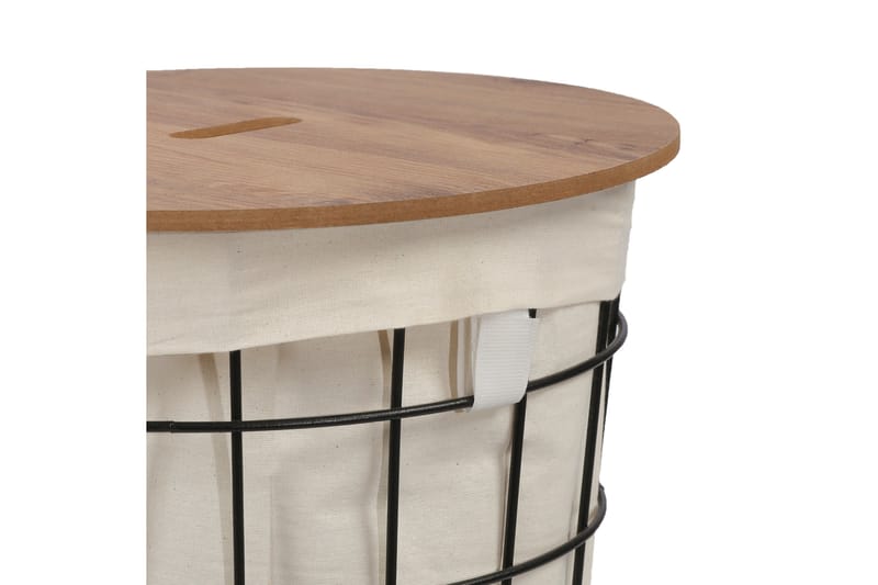 Hami Skittentøyskurv 34 cm - Eik/Svart - Hus & oppussing - Kjøkken & bad - Kjøkken & vaskerom - Tørke & vasketilbehør