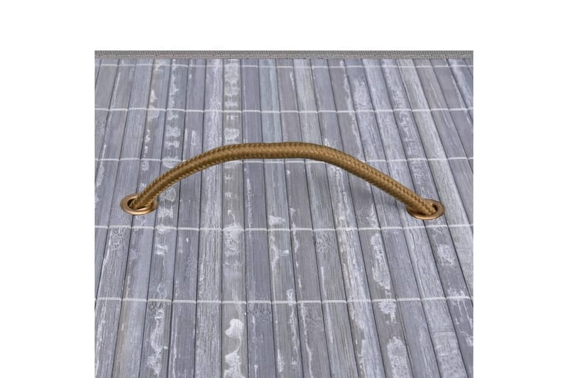 Skittentøyskurv bambus grå 72 L - Grå - Baderomstilbehør - Skittentøyskurv