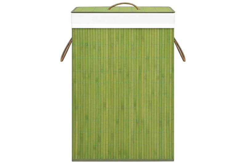 Skittentøyskurv bambus grønn 72 L - grønn - Baderomstilbehør - Skittentøyskurv