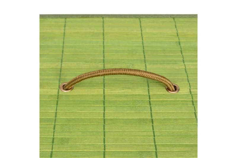Skittentøyskurv bambus grønn 72 L - grønn - Baderomstilbehør - Skittentøyskurv