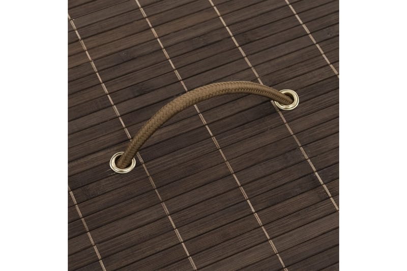 Skittentøyskurv bambus rund mørkebrun - Baderomstilbehør - Skittentøyskurv