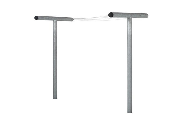 Pipe tørkestativ 130x520 cm Høyde 200 cm over mark - Hage - Utemiljø