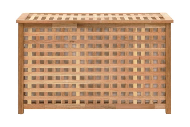 Skittentøyskiste 77,5x37,5x46,5 cm heltre valnøtt - Hus & oppussing - Kjøkken & bad - Baderom - Baderomstilbehør