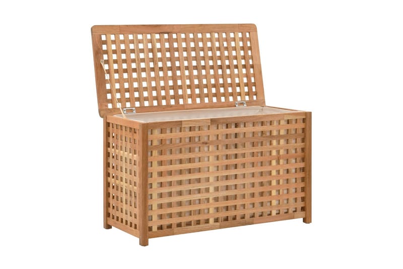 Skittentøyskiste 77,5x37,5x46,5 cm heltre valnøtt - Hus & oppussing - Kjøkken & bad - Baderom - Baderomstilbehør
