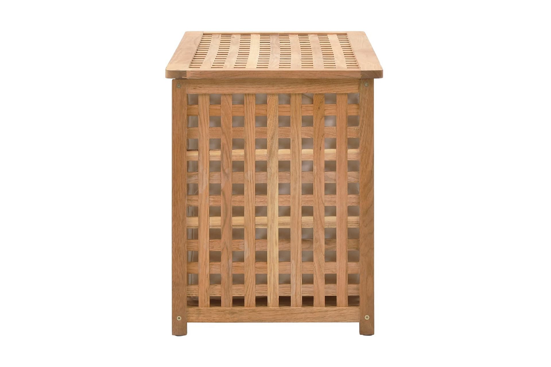 Skittentøyskiste 77,5x37,5x46,5 cm heltre valnøtt - Hus & oppussing - Kjøkken & bad - Baderom - Baderomstilbehør