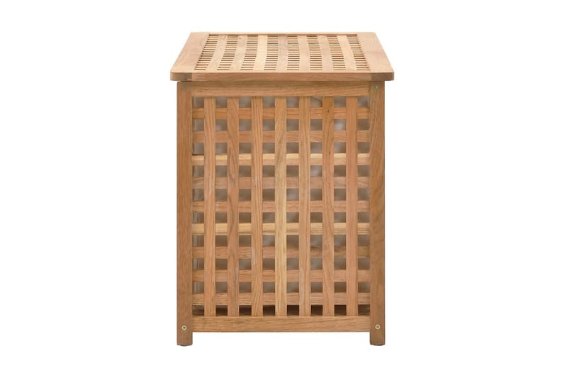 Skittentøyskiste 77,5x37,5x46,5 cm heltre valnøtt - Hus & oppussing - Kjøkken & bad - Baderom - Baderomstilbehør
