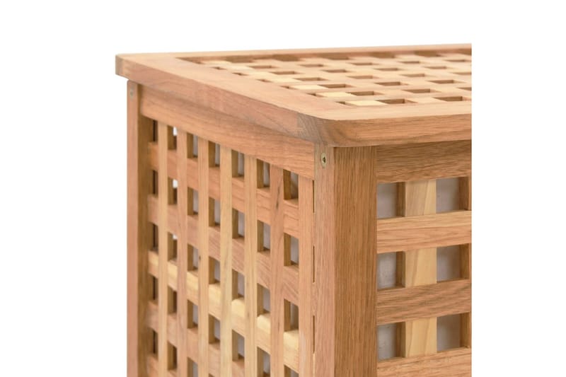 Skittentøyskiste 77,5x37,5x46,5 cm heltre valnøtt - Hus & oppussing - Kjøkken & bad - Baderom - Baderomstilbehør