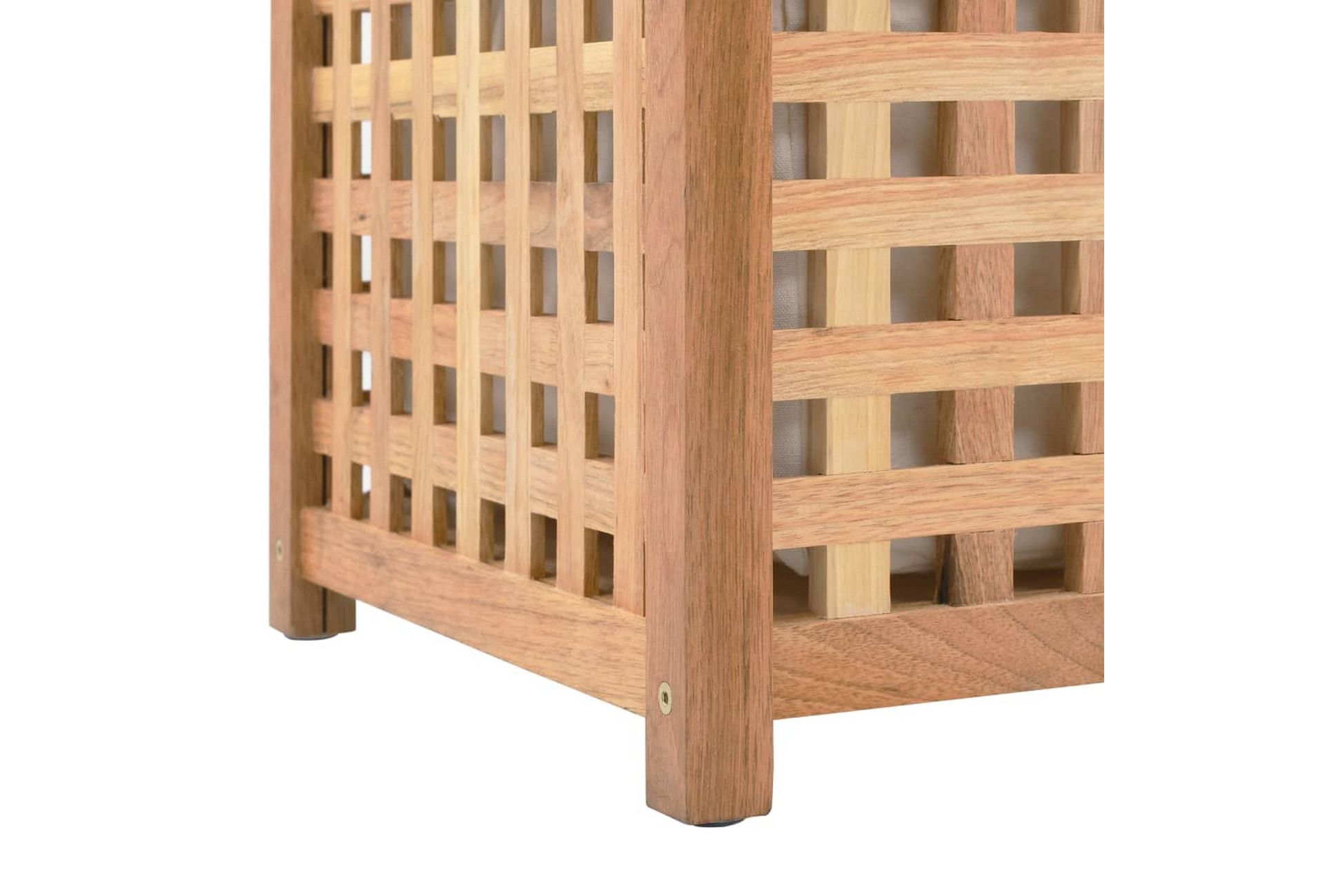 Skittentøyskiste 77,5x37,5x46,5 cm heltre valnøtt - Hus & oppussing - Kjøkken & bad - Baderom - Baderomstilbehør