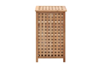 Skittentøyskurv 39x39x65 cm heltre valnøtt - Hus & oppussing - Kjøkken & bad - Baderom - Baderomstilbehør