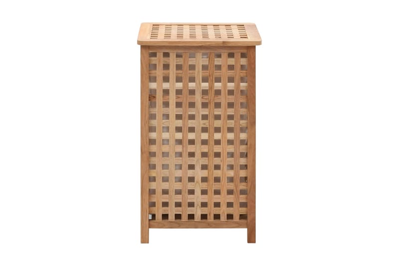 Skittentøyskurv 39x39x65 cm heltre valnøtt - Hus & oppussing - Kjøkken & bad - Baderom - Baderomstilbehør