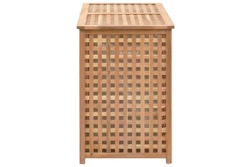 Skittentøyskurv 87,5x46x67 cm heltre valnøtt - Hus & oppussing - Kjøkken & bad - Baderom - Baderomstilbehør