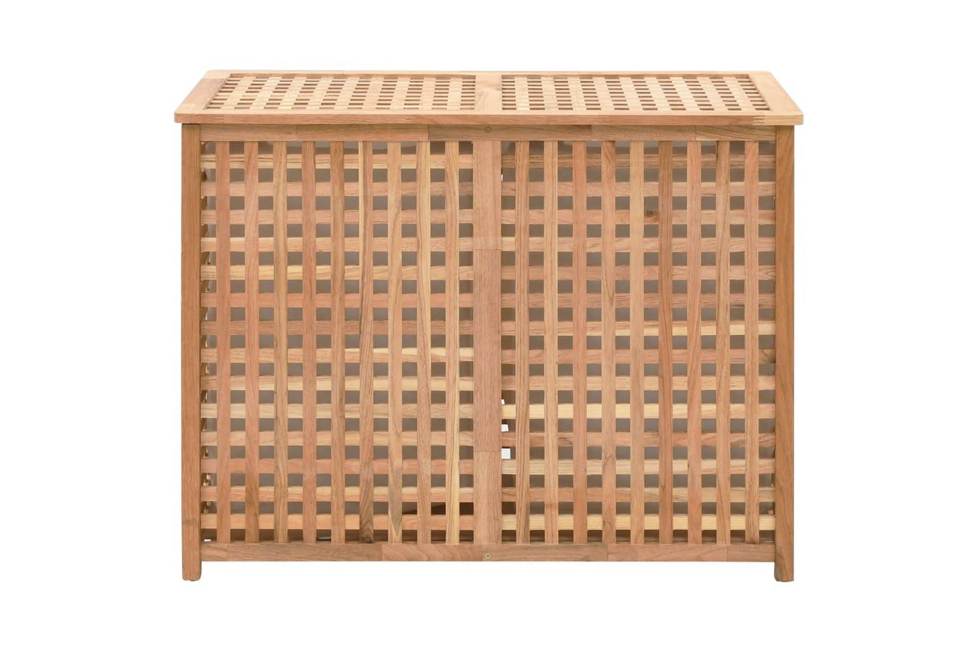 Skittentøyskurv 87,5x46x67 cm heltre valnøtt - Hus & oppussing - Kjøkken & bad - Baderom - Baderomstilbehør