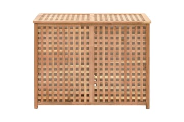 Skittentøyskurv 87,5x46x67 cm heltre valnøtt - Hus & oppussing - Kjøkken & bad - Baderom - Baderomstilbehør
