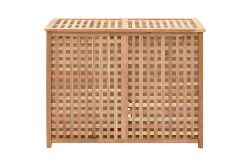 Skittentøyskurv 87,5x46x67 cm heltre valnøtt - Hus & oppussing - Kjøkken & bad - Baderom - Baderomstilbehør