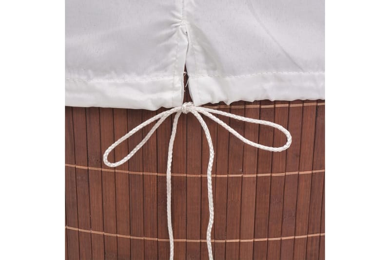 Skittentøyskurv bambus oval brun - Baderomstilbehør - Skittentøyskurv