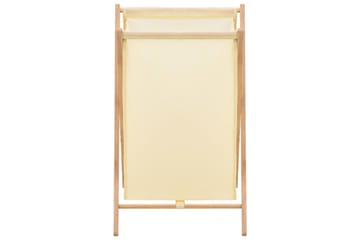 Skittentøyskurv sedertre og stoff beige 42x41x64 cm - Hus & oppussing - Kjøkken & bad - Baderom - Baderomstilbehør