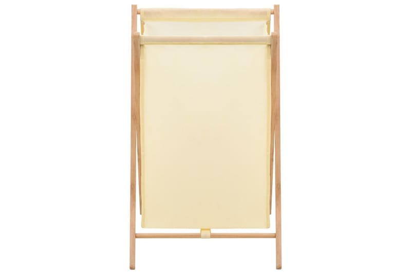 Skittentøyskurv sedertre og stoff beige 42x41x64 cm - Hus & oppussing - Kjøkken & bad - Baderom - Baderomstilbehør