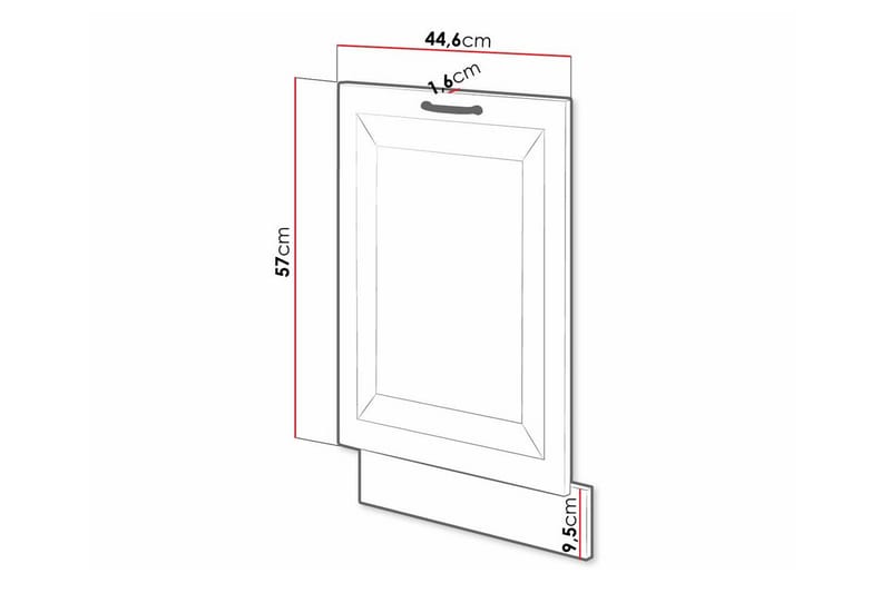 Templemore Kjøkkenskap 44,6 cm - Grafitt - Hus & oppussing - Kjøkken & bad - Kjøkken & vaskerom