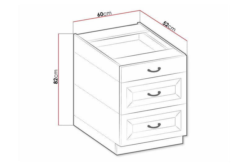 Templemore Kjøkkenskap 60 cm - Hus & oppussing - Kjøkken & bad - Kjøkken & vaskerom