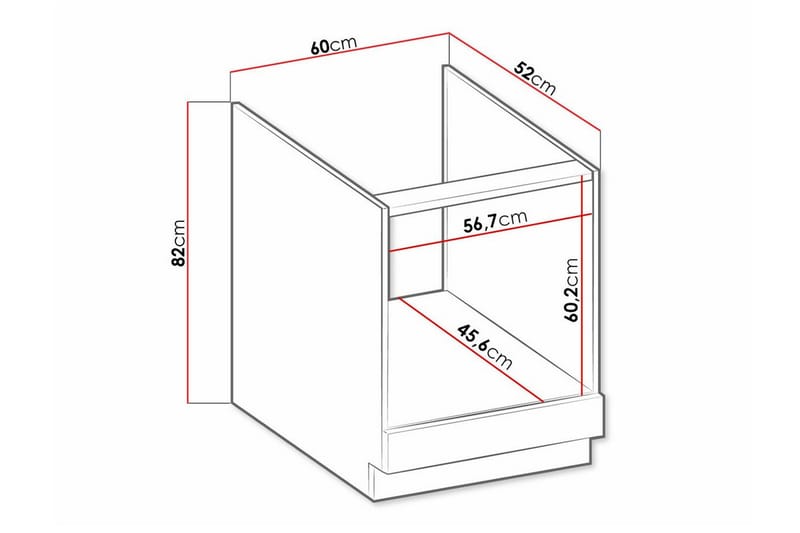 Templemore Kjøkkenskap 60 cm - Hus & oppussing - Kjøkken & bad - Kjøkken & vaskerom