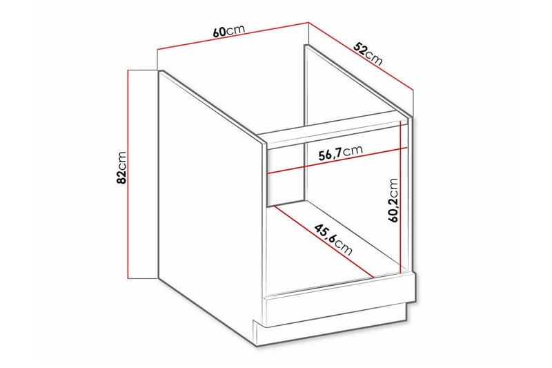 Templemore Kjøkkenskap 60 cm - Hus & oppussing - Kjøkken & bad - Kjøkken & vaskerom