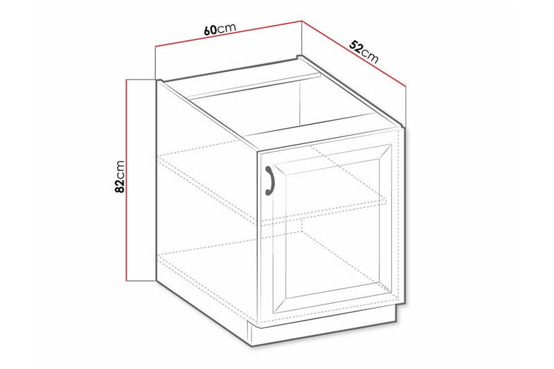 Templemore Kjøkkenskap 60 cm - Hus & oppussing - Kjøkken & bad - Kjøkken & vaskerom