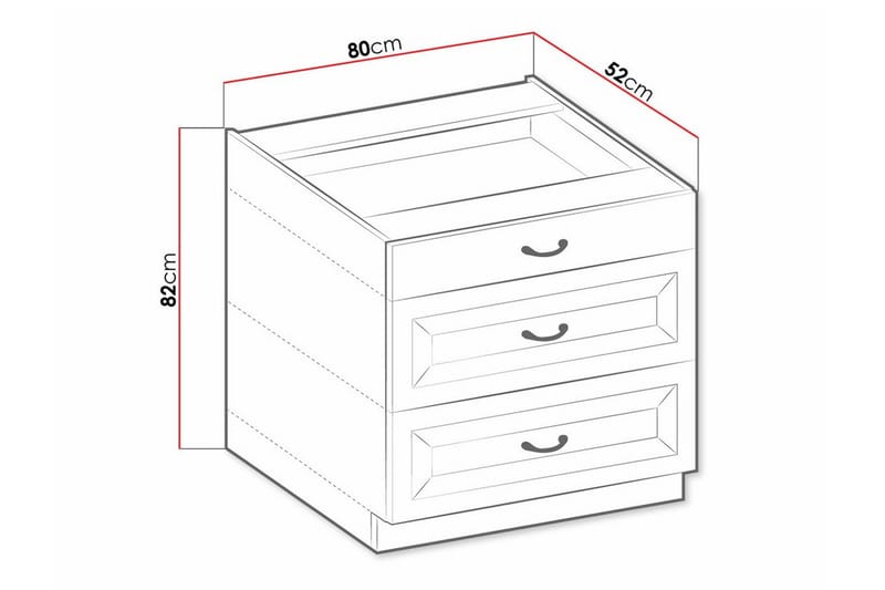 Templemore Kjøkkenskap 80 cm - Hus & oppussing - Kjøkken & bad - Kjøkken & vaskerom