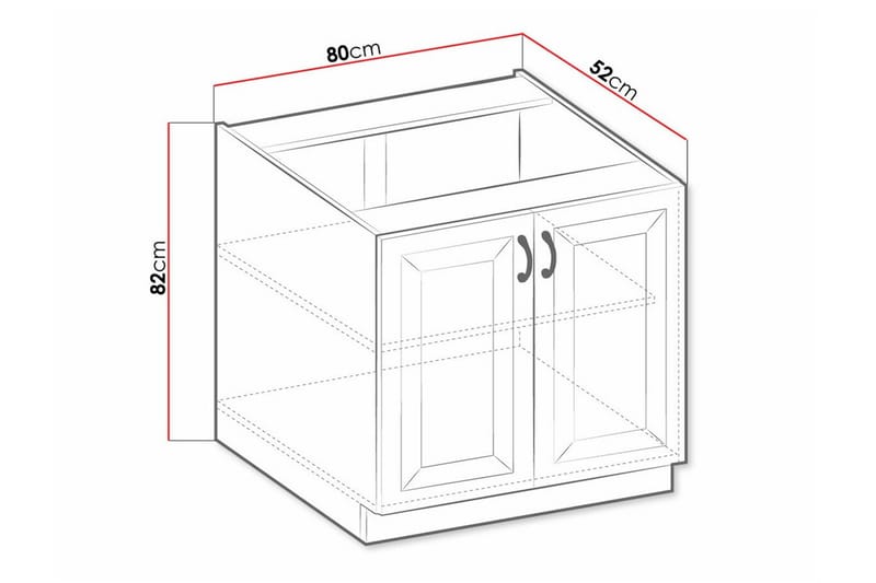 Templemore Kjøkkenskap 80 cm - Hus & oppussing - Kjøkken & bad - Kjøkken & vaskerom