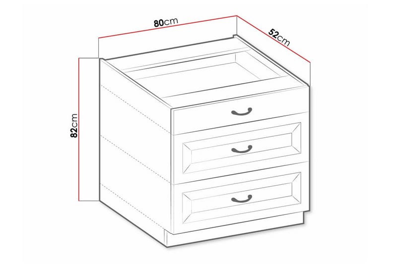 Templemore Kjøkkenskap 80 cm - Hus & oppussing - Kjøkken & bad - Kjøkken & vaskerom