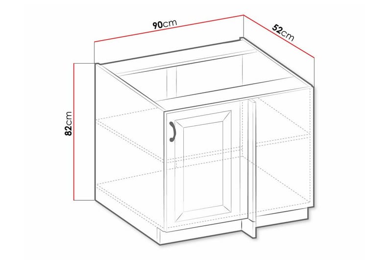 Templemore Kjøkkenskap 90 cm - Hus & oppussing - Kjøkken & bad - Kjøkken & vaskerom