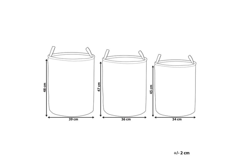 Vaskekurver Archa sett med 3 Rosa/grå - Rosa/grå - Hus & oppussing - Kjøkken & bad - Kjøkken & vaskerom - Tørke & vasketilbehør