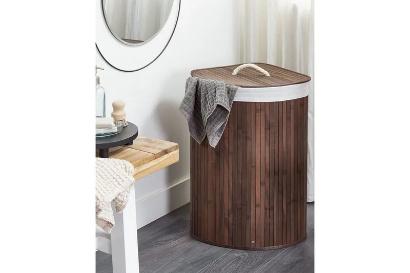 Vaskekurver Matara Mørkt tre/hvit - Mørkt tre/hvit - Hus & oppussing - Kjøkken & bad - Kjøkken & vaskerom - Tørke & vasketilbehør