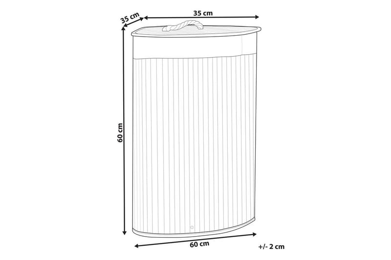 Vaskekurver Matara Mørkt tre/hvit - Mørkt tre/hvit - Hus & oppussing - Kjøkken & bad - Kjøkken & vaskerom - Tørke & vasketilbehør