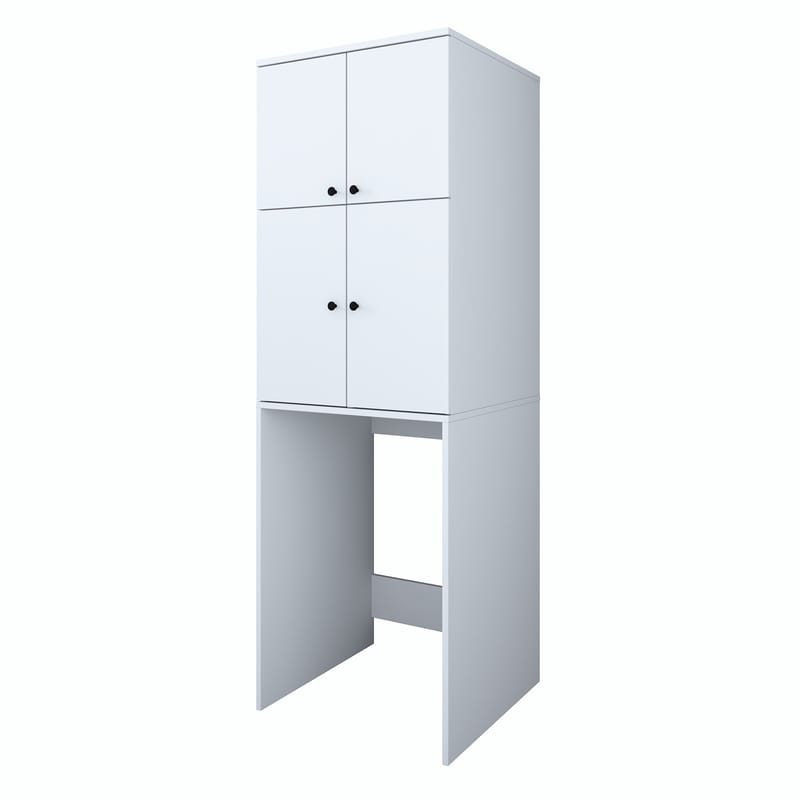 Vaskemaskinskap Wallxpert Cleo Shelf (65 x 193,6 x 62,5 cm) Hvit - Hvit - Hus & oppussing - Kjøkken & bad - Kjøkken & vaskerom