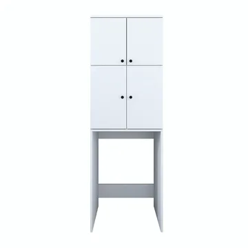Vaskemaskinskap Wallxpert Cleo Shelf (65 x 193,6 x 62,5 cm) Hvit - Hvit - Hus & oppussing - Kjøkken & bad - Kjøkken & vaskerom