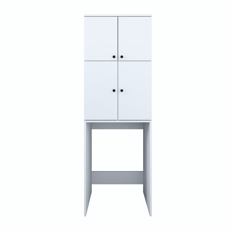 Vaskemaskinskap Wallxpert Cleo Shelf (65 x 193,6 x 62,5 cm) Hvit - Hvit - Hus & oppussing - Kjøkken & bad - Kjøkken & vaskerom