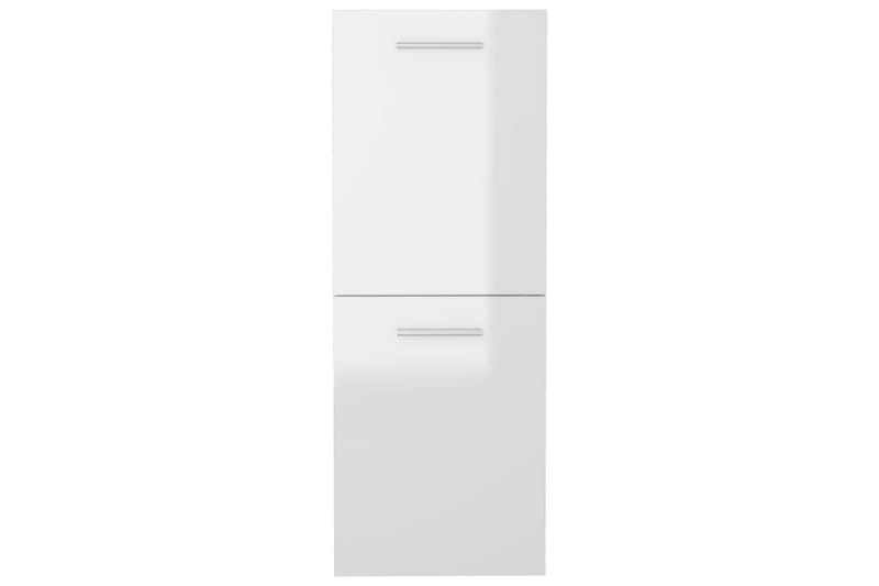 Baderomsskap høyglans hvit 30x30x80 cm sponplate - Hvit - Hus & oppussing - Kjøkken & bad - Baderom - Baderomsmøbler & baderomsinnredning - Veggskap & høyskap