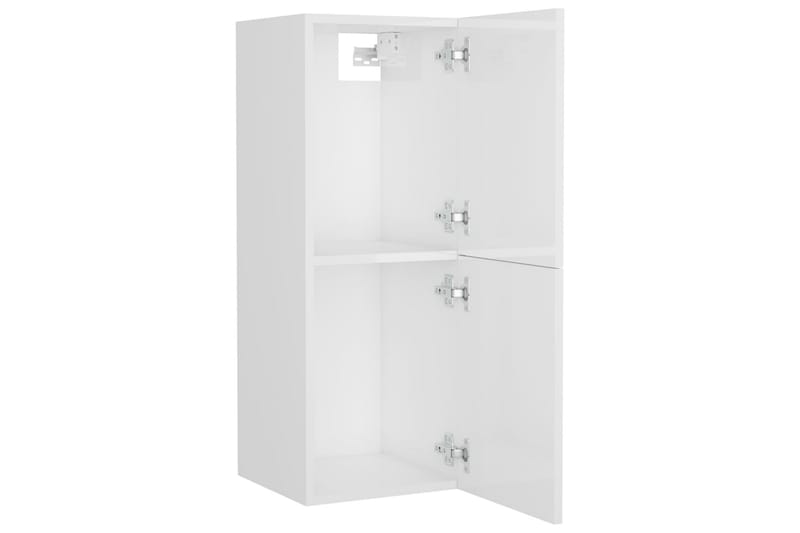 Baderomsskap h�øyglans hvit 30x30x80 cm sponplate - Hvit - Hus & oppussing - Kjøkken & bad - Baderom - Baderomsmøbler & baderomsinnredning - Veggskap & høyskap