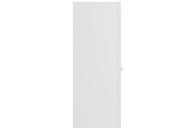 Baderomsskap høyglans hvit 30x30x80 cm sponplate - Hvit - Hus & oppussing - Kjøkken & bad - Baderom - Baderomsmøbler & baderomsinnredning - Veggskap & høyskap