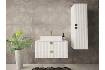 Glenndale Högskåp Badrum 120 cm Concept 55 White - Hus & oppussing - Kjøkken & bad - Baderom - Baderomsmøbler & baderomsinnredning - Veggskap & høyskap
