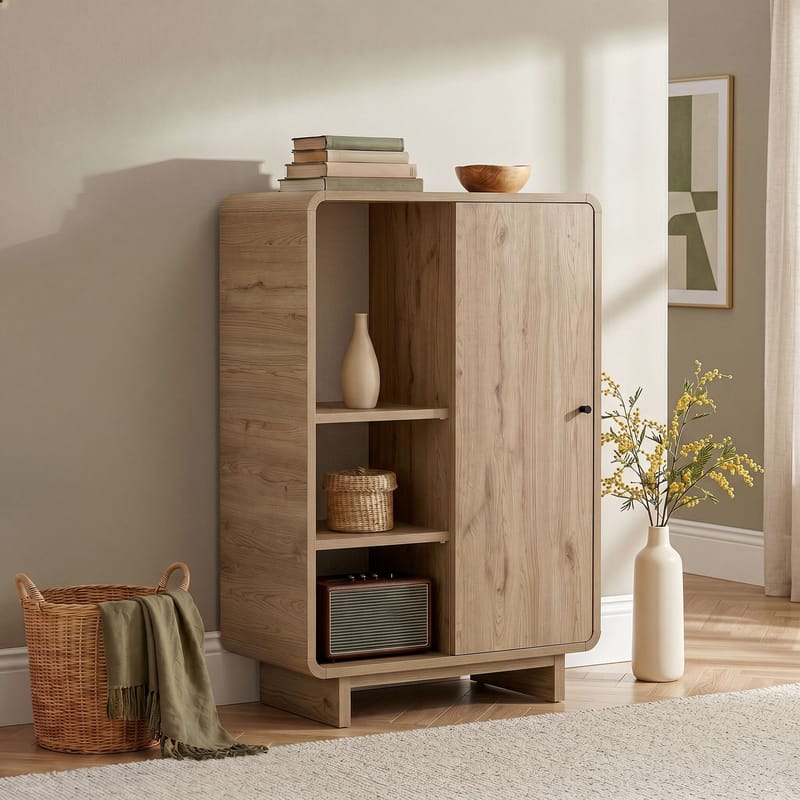 Zavio Multifunksjonsskap 70x110x34 cm - Sepet Oak - Hus & oppussing - Kjøkken & bad - Kjøkken & vaskerom