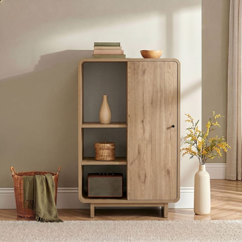 Zavio Multifunksjonsskap 70x110x34 cm - Sepet Oak - Hus & oppussing - Kjøkken & bad - Kjøkken & vaskerom