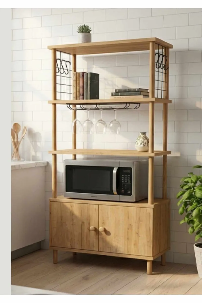 Kjøkkenskap Hanah Home Pika Cabinet (60 x 140 x 30 cm) Sapphire Oak, Sapphire Oak