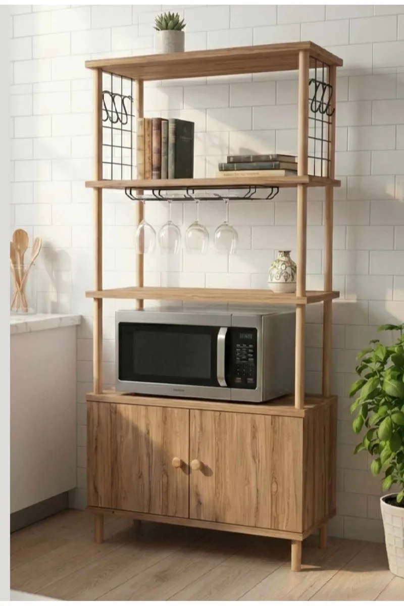 Kjøkkenskap Hanah Home Pika Cabinet (60 x 140 x 30 cm) Furu, Furu