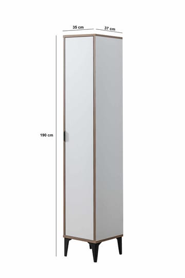 Olyros høyskap 35x190 cm - Hvit - Hus & oppussing - Kjøkken & bad - Kjøkken & vaskerom