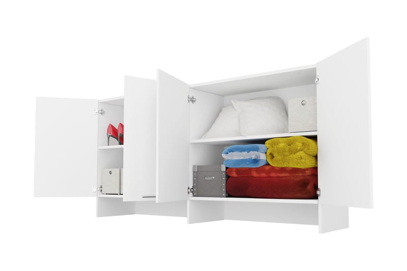 Rauk Highboard - Hvit - Hus & oppussing - Kjøkken & bad - Kjøkken & vaskerom