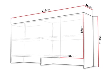Rauk Highboard - Hvit - Hus & oppussing - Kjøkken & bad - Kjøkken & vaskerom