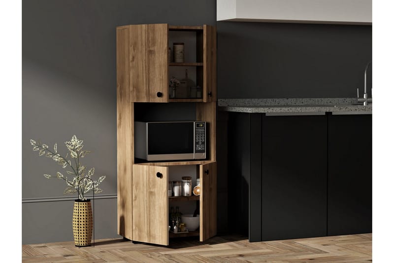 Rinorea Kjøkkenskap 60x140 cm - Brun - Hus & oppussing - Kjøkken & bad - Kjøkken & vaskerom