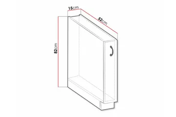 Templemore Kjøkkenskap 15 cm - Hus & oppussing - Kjøkken & bad - Kjøkken & vaskerom
